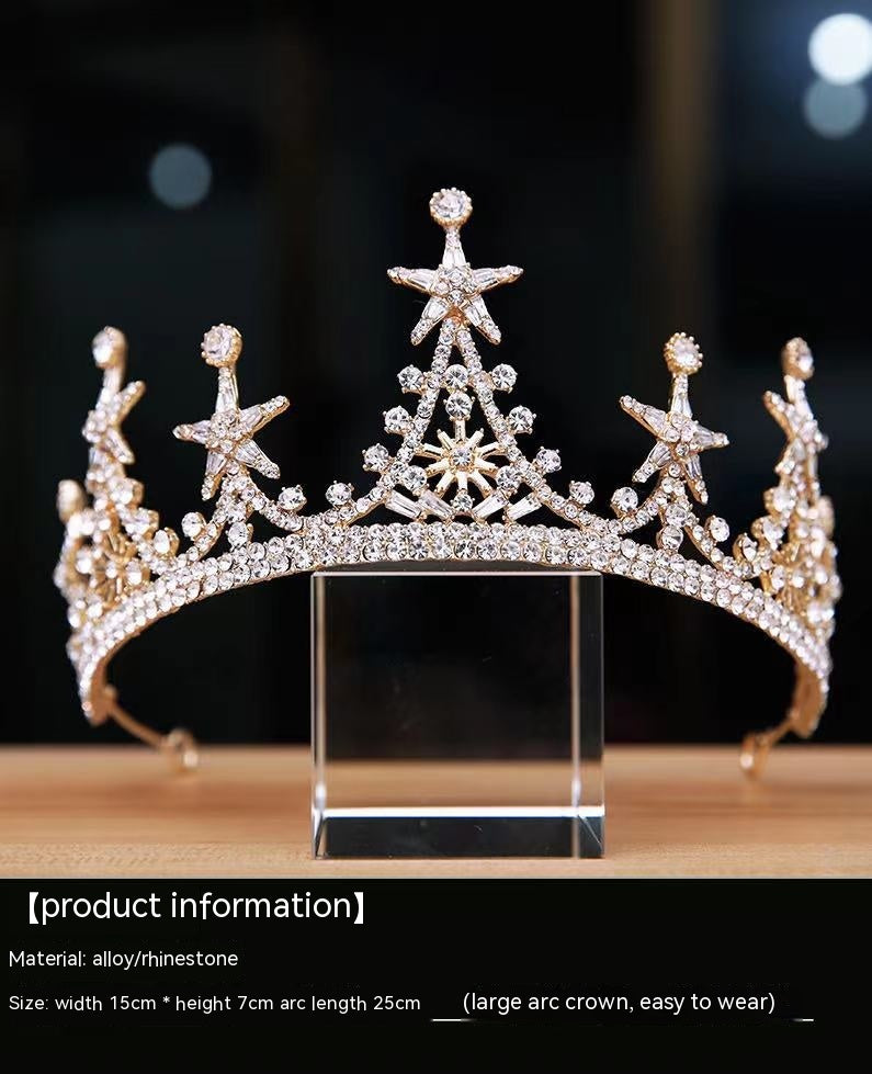 Haut niveau Alliage Luxury Atmosphere Bridal Crown Headdress