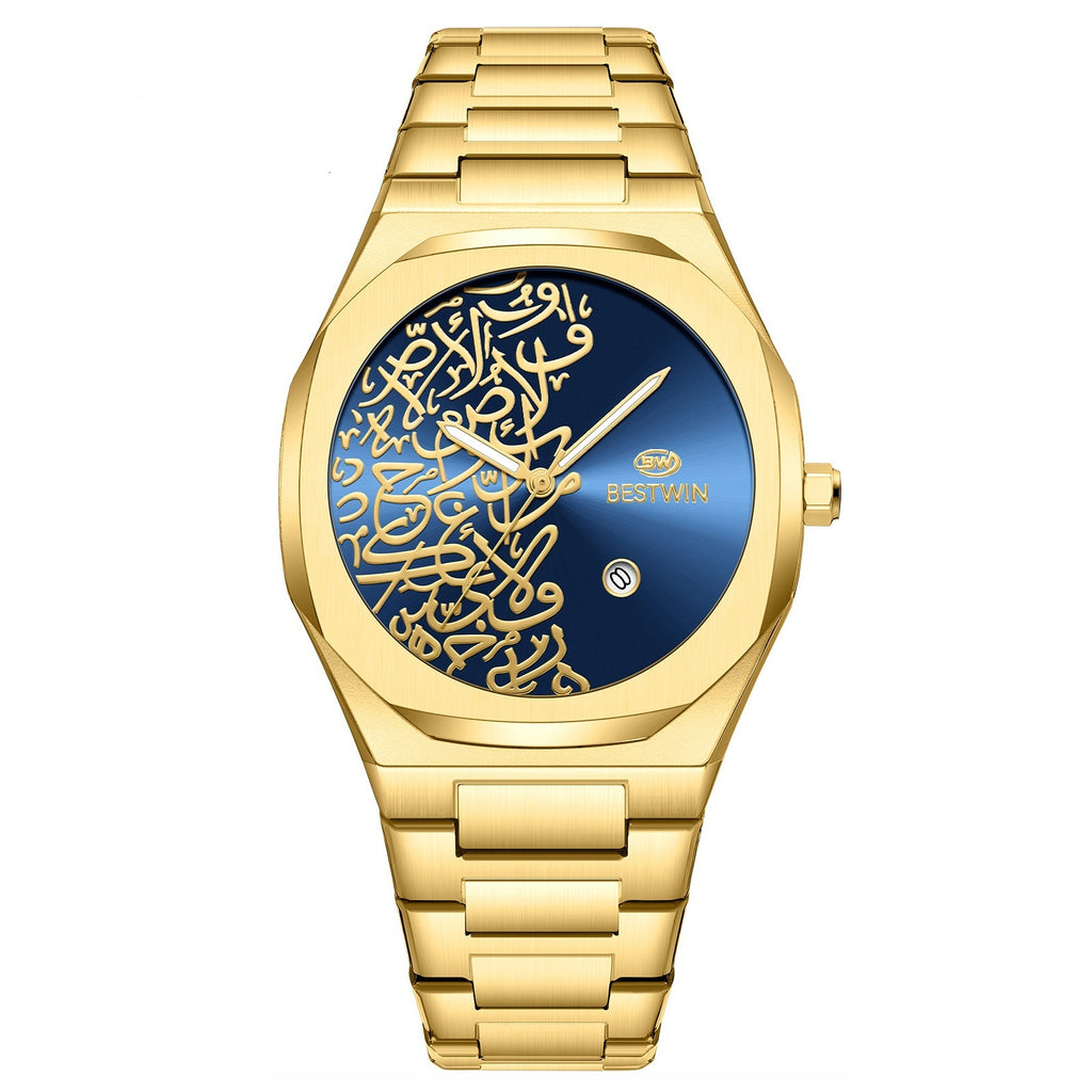 Montre homme Quartz avec un motif en marbre