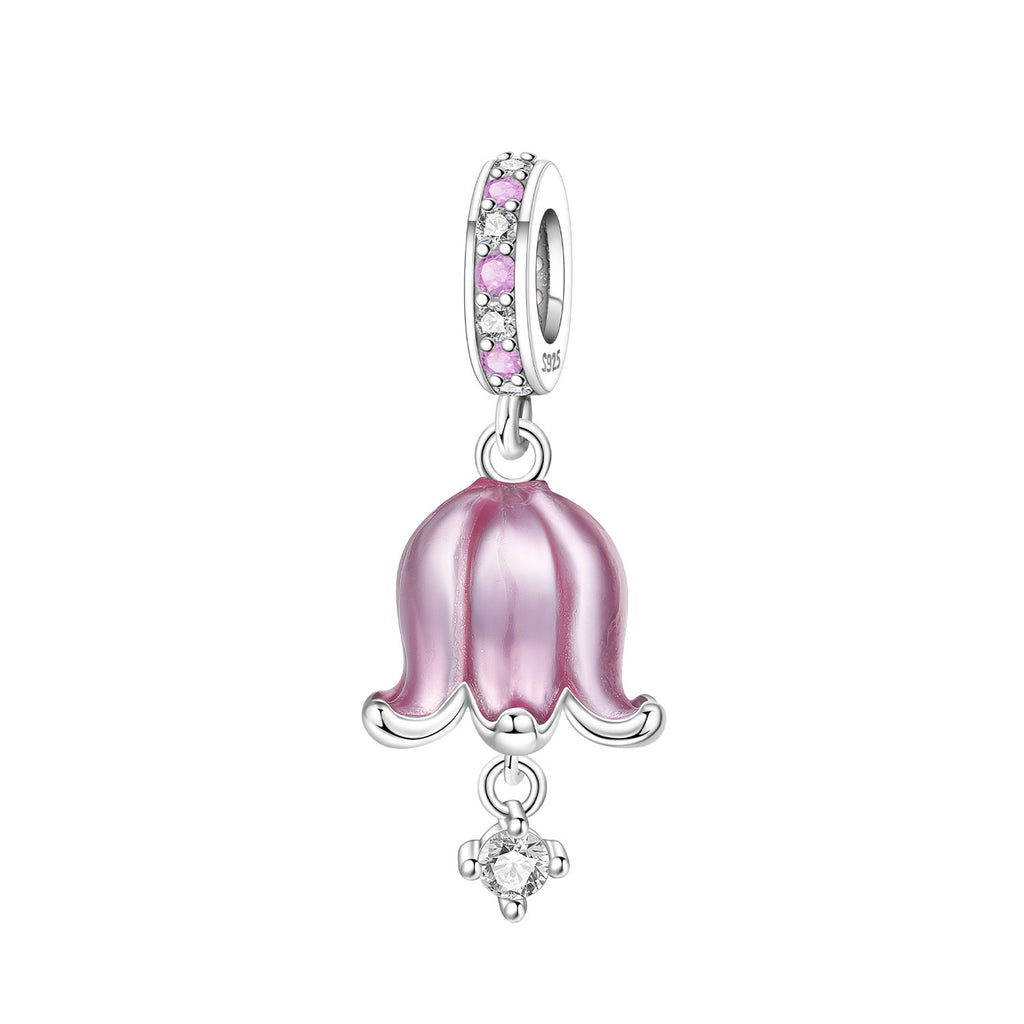 Lily de la vallée Iris et la fleur spinning bricolage bracelet pendentif accessoires