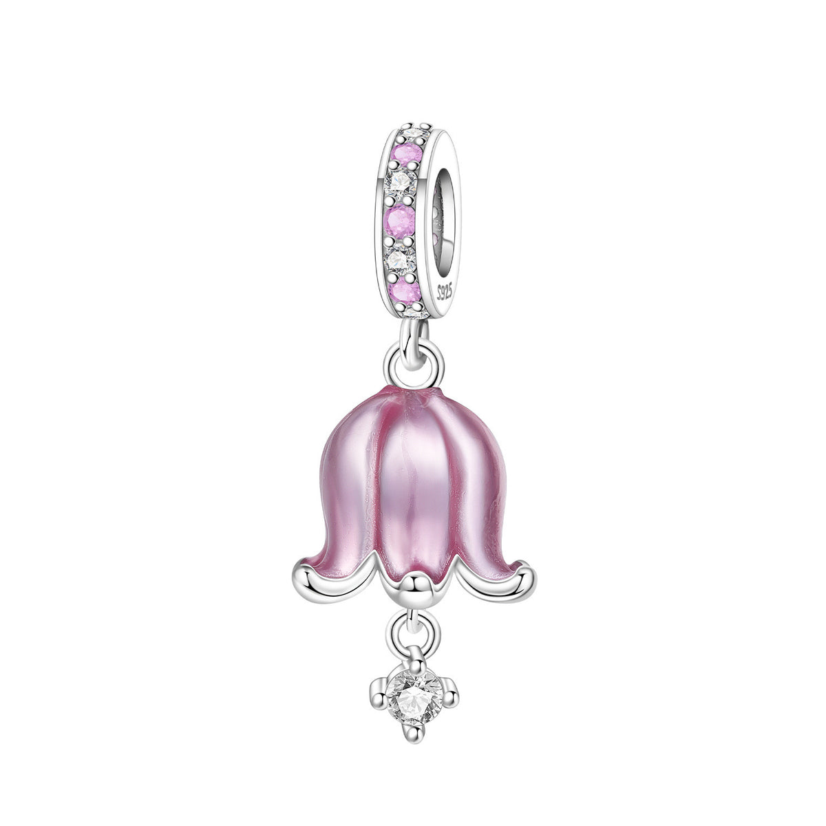 Lily de la vallée Iris et la fleur spinning bricolage bracelet pendentif accessoires