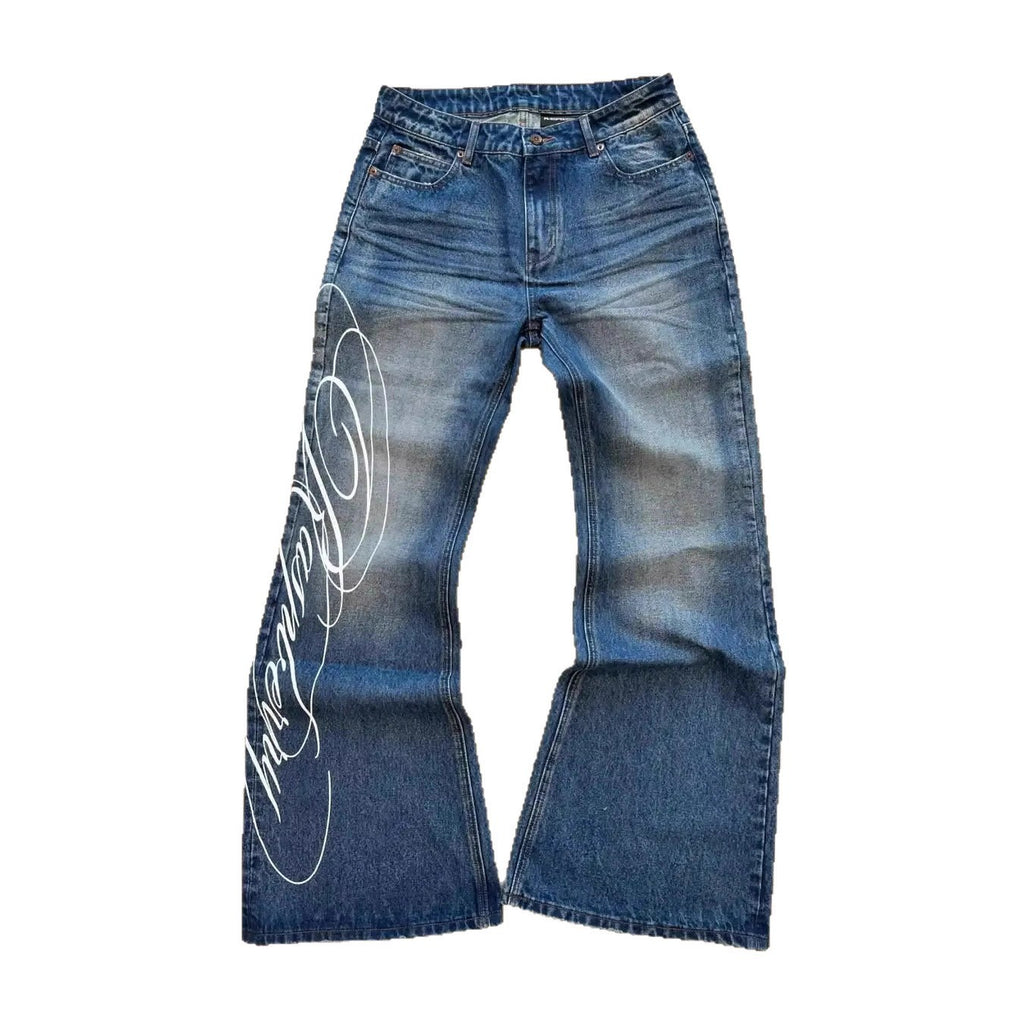 Jeans lavés vintage pour hommes