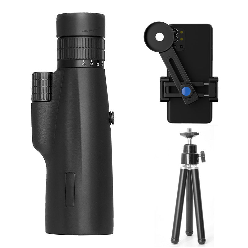 Télescope monoculaire 10-30x50 HD Zoom Téléscope pour appareil photo portable