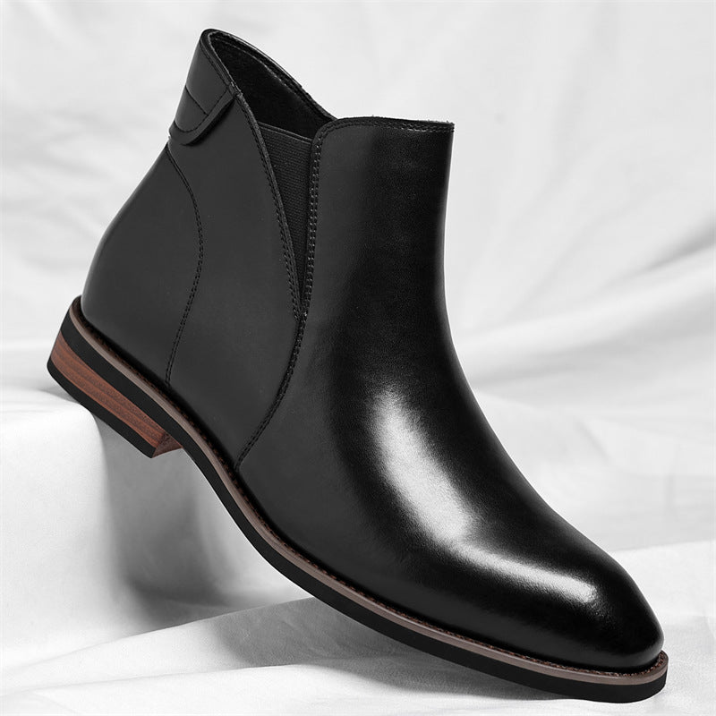 Bottes en cuir court Retro haut de gamme pour hommes