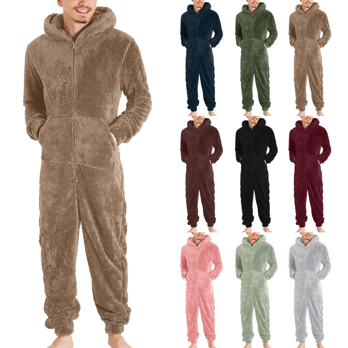 Pyjamas Thermique en peluche de mode pour hommes