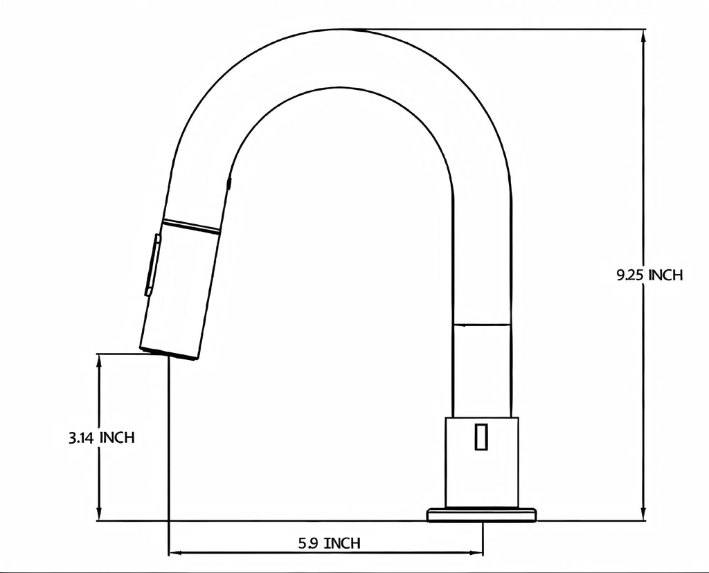 Robinet de lavoir large de 8 pouces