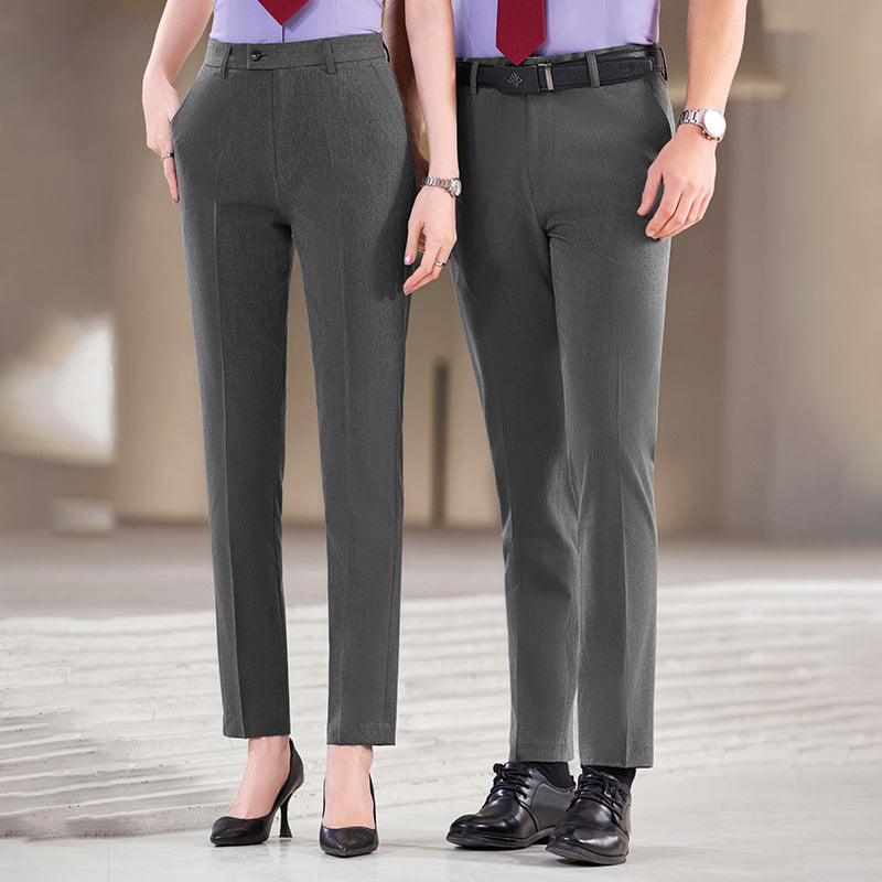 Pantalons formels à drap sur mesure à taille élevée Ce flatter