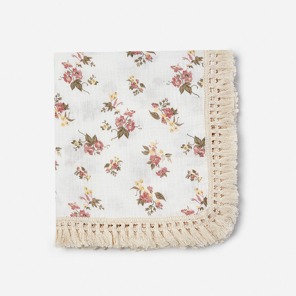 Crêpe de coton imprimé Couverture en tassel