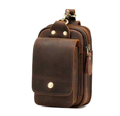 Retro Top Layer Phone Bag