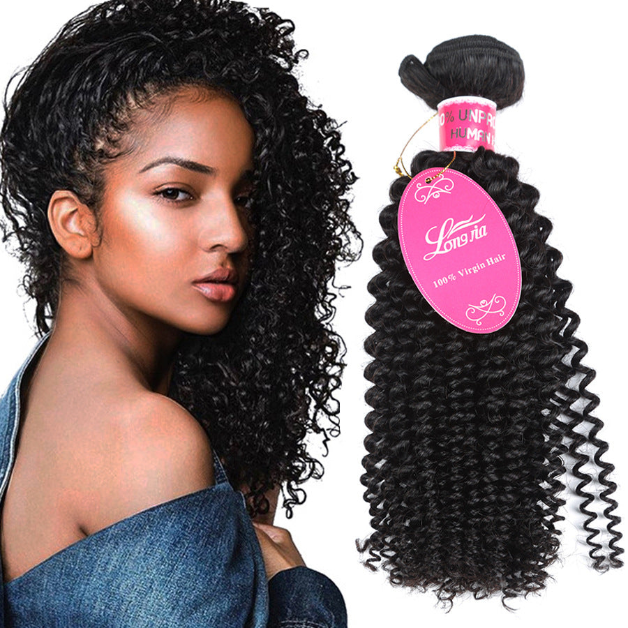 10A Ensembles de cheveux humains brésiliens profond bouclé Weave