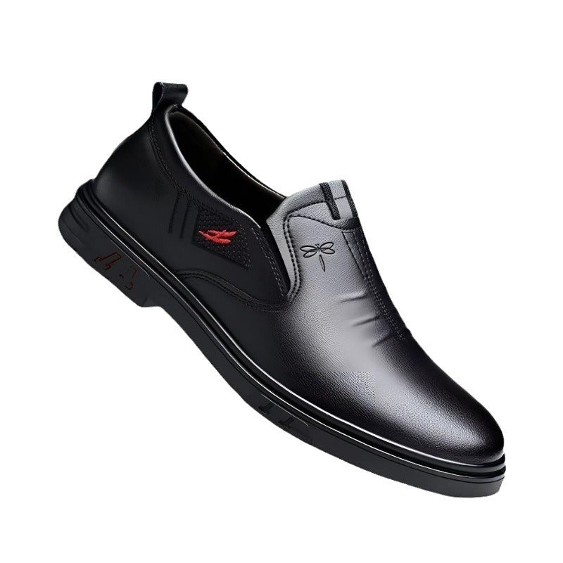 Chaussures Casual en cuir pour hommes Slip-on Soft Sole en cuir souple