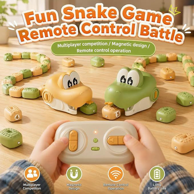 Jouet électrique télécommandé Magnetic Swallowing Snake Cadeau éducatif pour les enfants