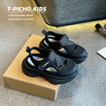 Chaussures de papa respirant Hollow-out style coréen Sandales pour les enfants plus âgés