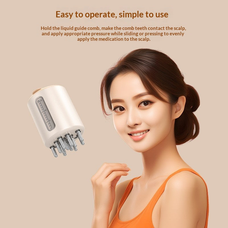 Mini appareil portatif de scalp vibrant à application liquide dédié
