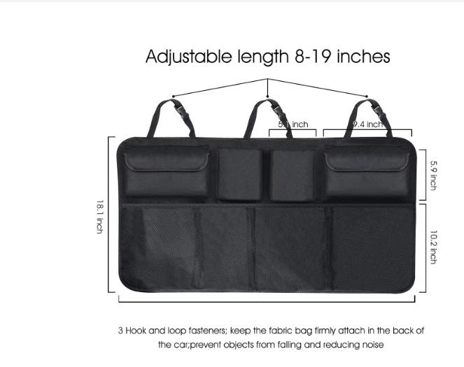 Voiture Oxford sac de rangement en tissu grande capacité dans la voiture
