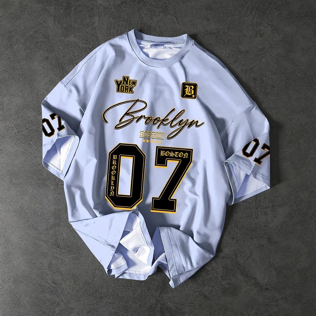 Trendy Crew Neck Set Hommes 3D Digital Print T-shirt sport manches courtes