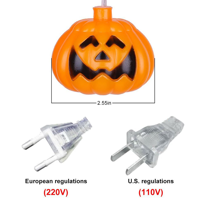 Halloween LED Pumpkin Curtain