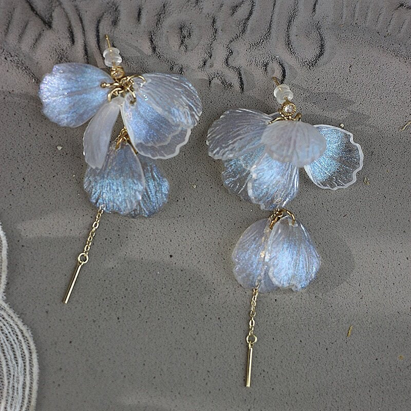Boucles d'oreilles à effet perle en acrylique