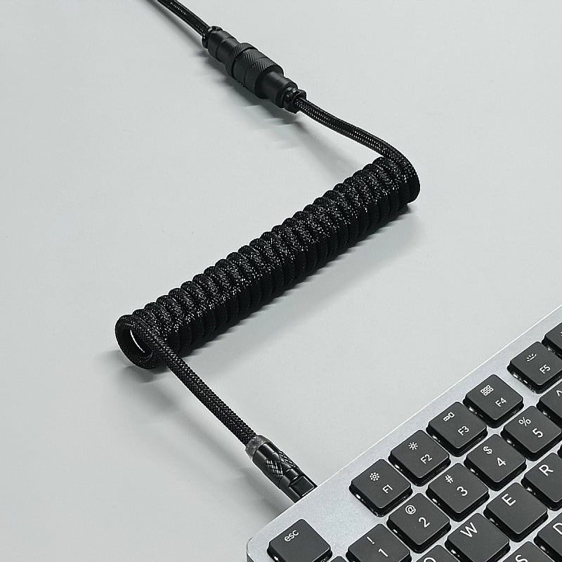 8K Magnetic Shaft Machinery Keyboard Cable Cable Cable Aviation Encens Insert Ressort