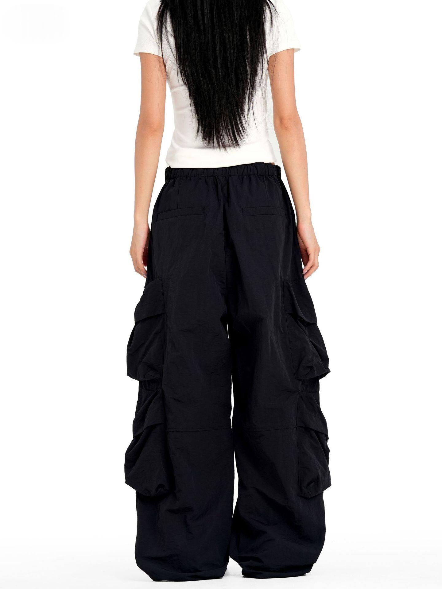 Femme Elastic-waist Street-style Lettre-print Pantalon à sèche-linge rapide en bon état