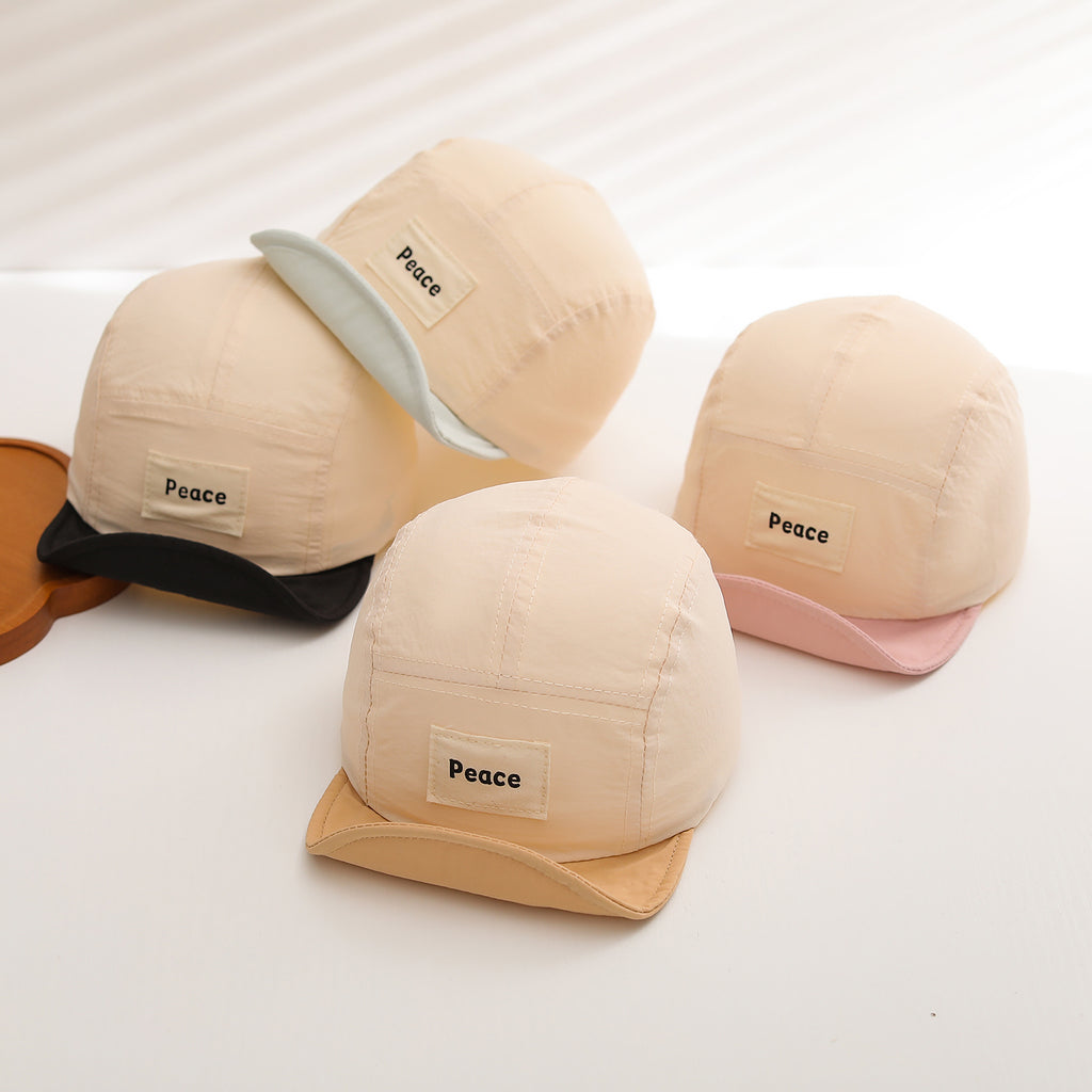 Chapeau pour enfants à rayures multicolores de style japonais