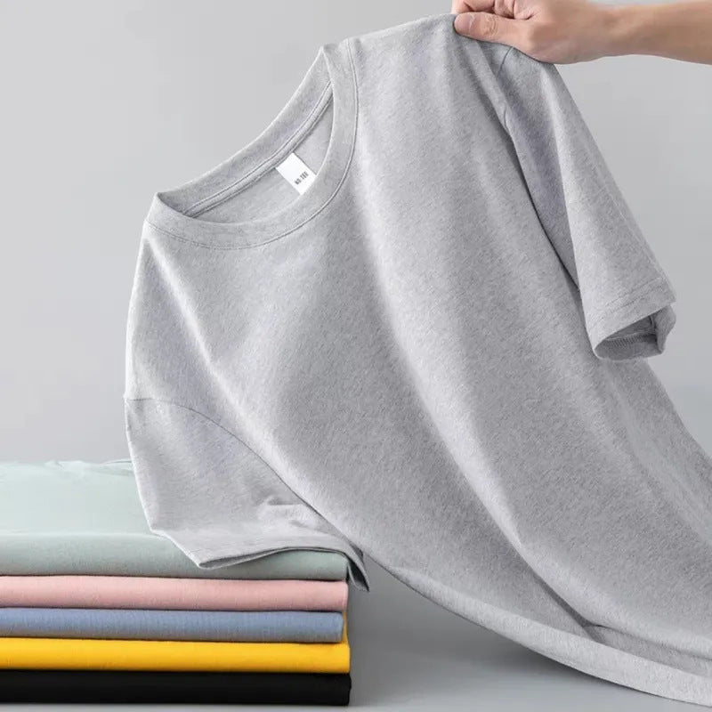 T-shirt à manches courtes pour hommes d'été polyvalent et souple pour les jeunes hommes