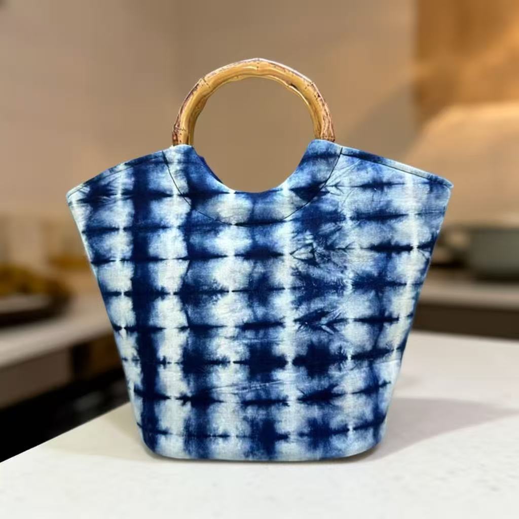 Sac à main Vintage Tie Dye Ba Bamboo Stripe Style ethnique