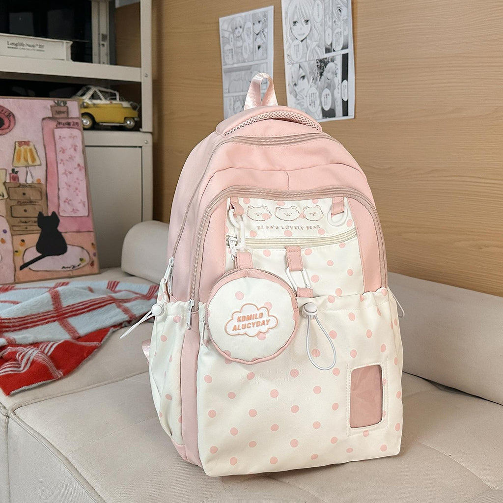 Sac à dos de voyage léger de style Preppy pour les étudiants du collège et du lycée