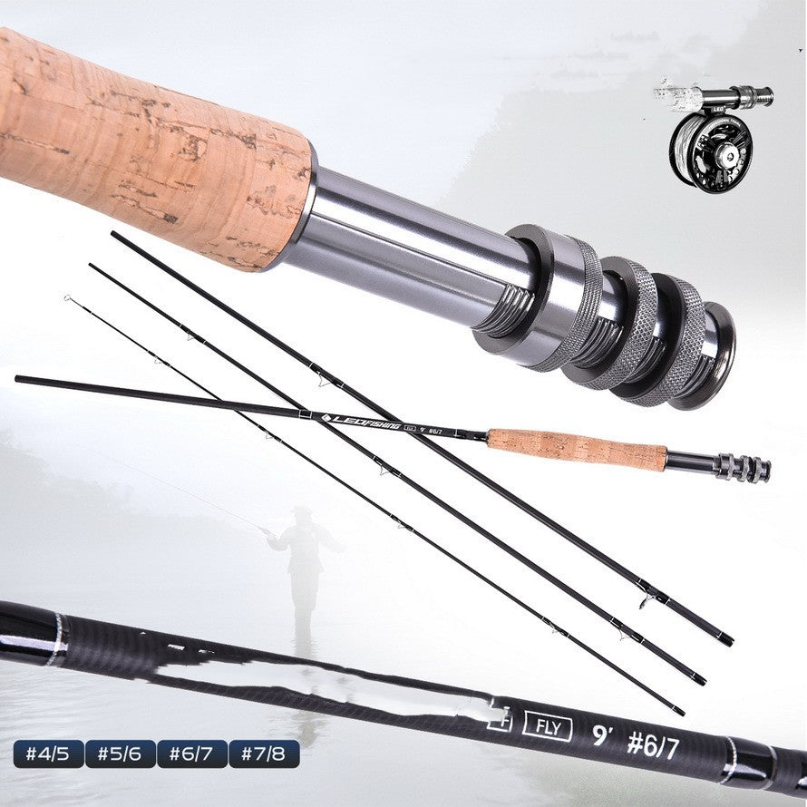 Toile Portable Fly pêche Rod sac en bobine Combo avec étui