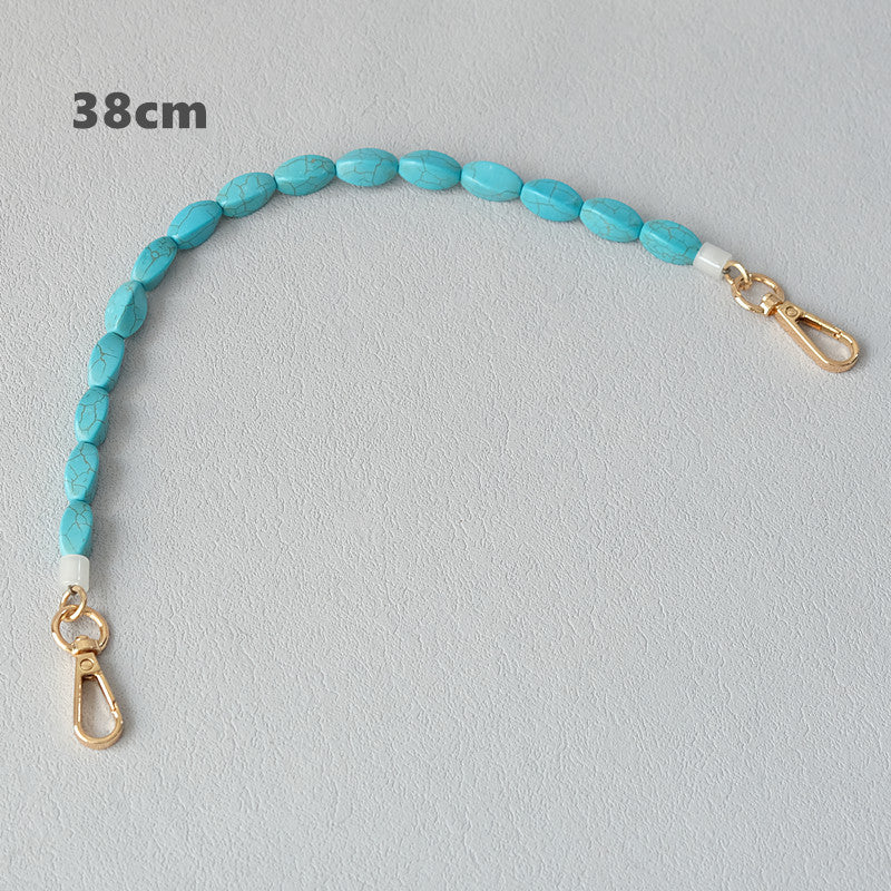Chaîne de résine de chaîne de sac Turquoise Vintage
