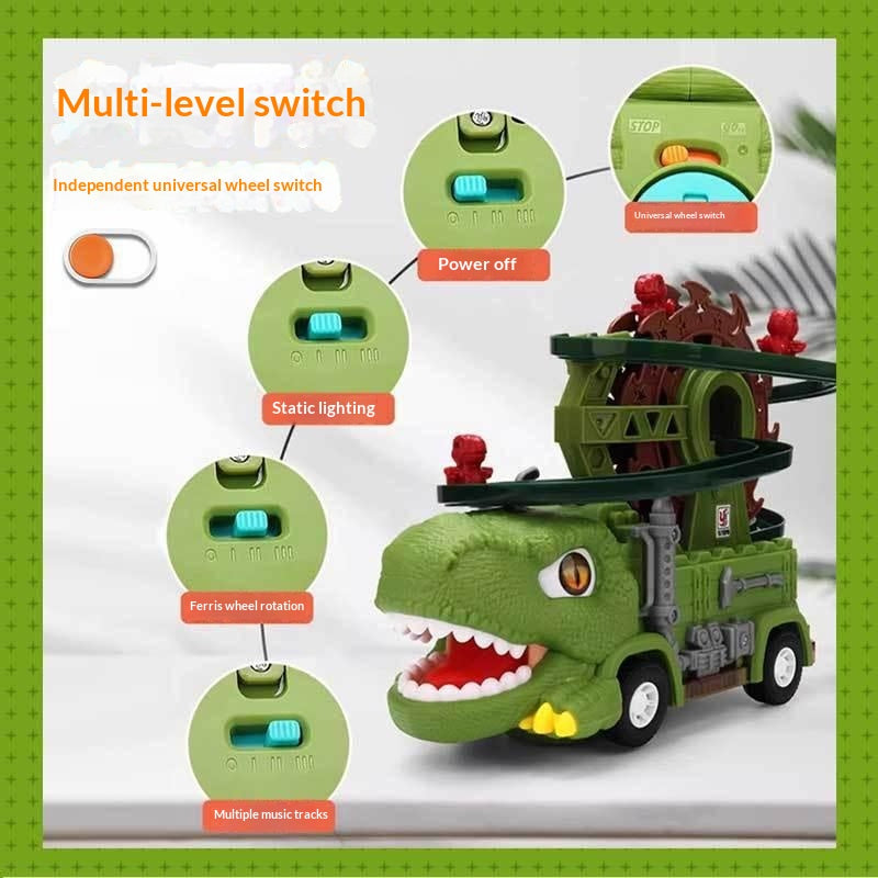 Enfants Dinosaur Track Toy Car avec lumières et musique