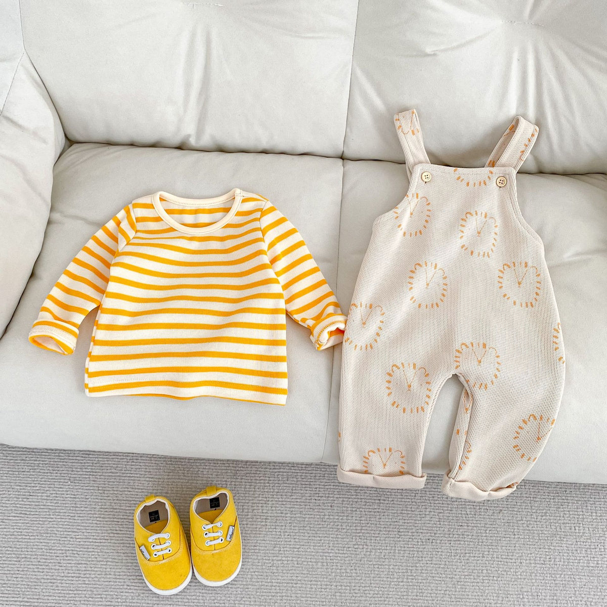 Cute Casual Baby striped Top ensemble de deux pièces