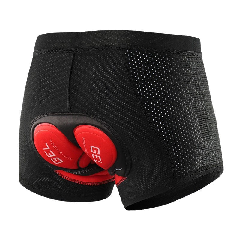 Pantalon de vélo respirant Sous-vêtements de sport Hommes épais absorbant les chocs Silice Gel Pad C