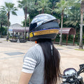 Casque de moto électrique de la personnalité d'hiver homme et femme