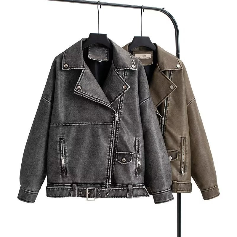 Transcription Collier en cuir perdu Veste Femme Top