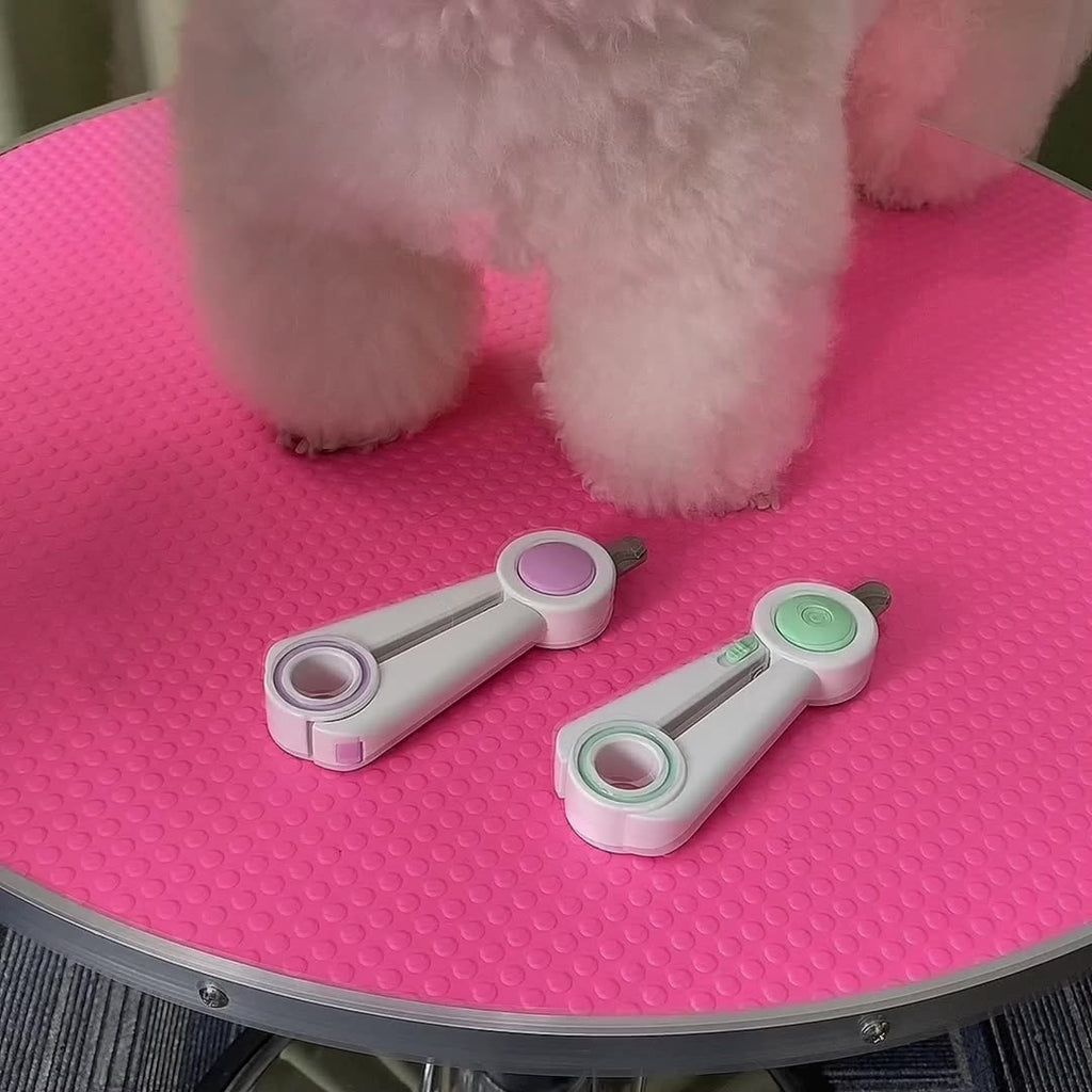 Clippers à ongles de chien Clippers à ongles Clippers à ongles de chat Bâtir la lumière LED Position anti-sang Na