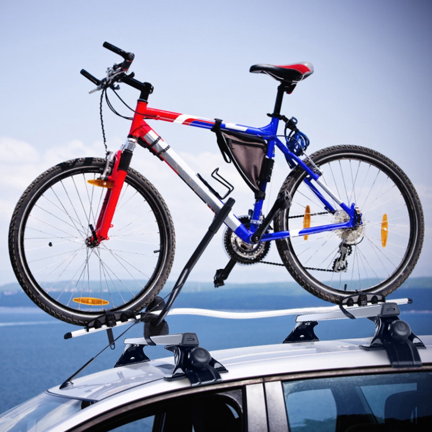 47.24dans Universal Top Roof Rack Cross Bar Cargo Cargo Aluminium Crossbar rack avec 165LBS