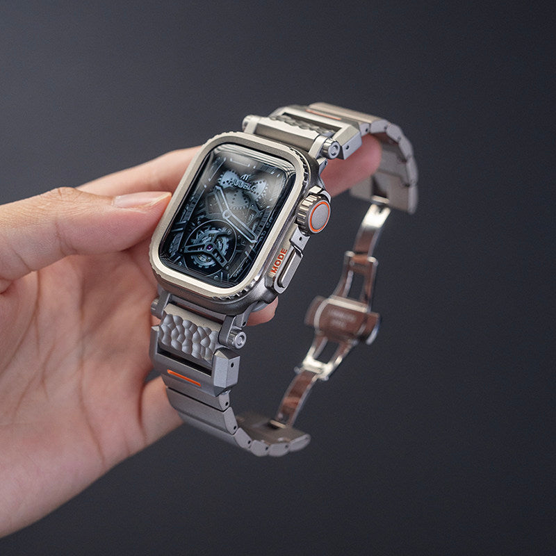 Météorite Bracelet de montre en titane métal
