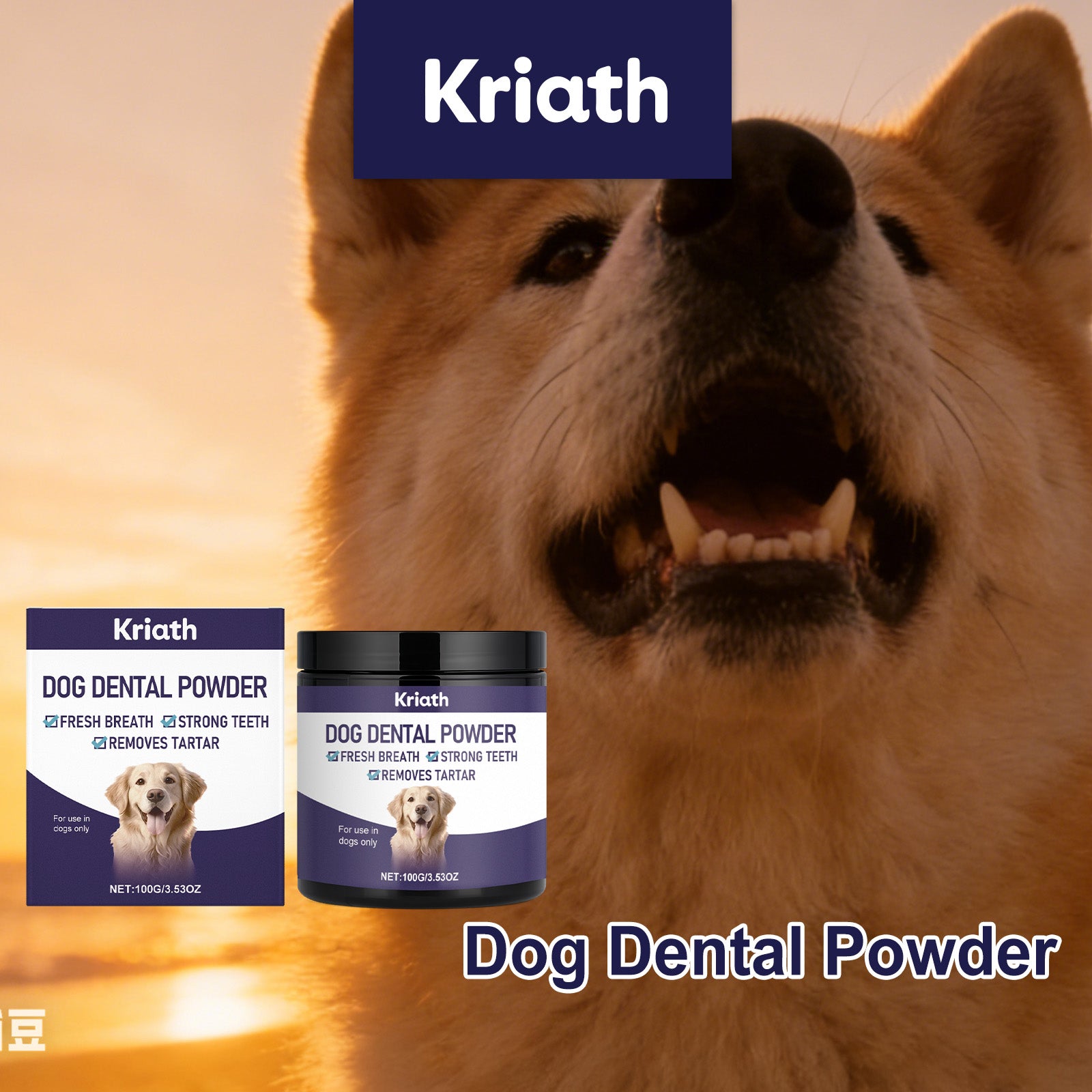 Poudre de dents pour chiens