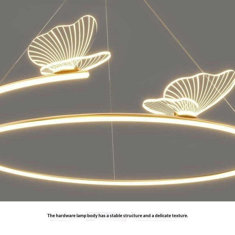 Minimaliste multi-tête pendentif LED salle à manger Chandelier avec cadre en aluminium et les lampes ABS