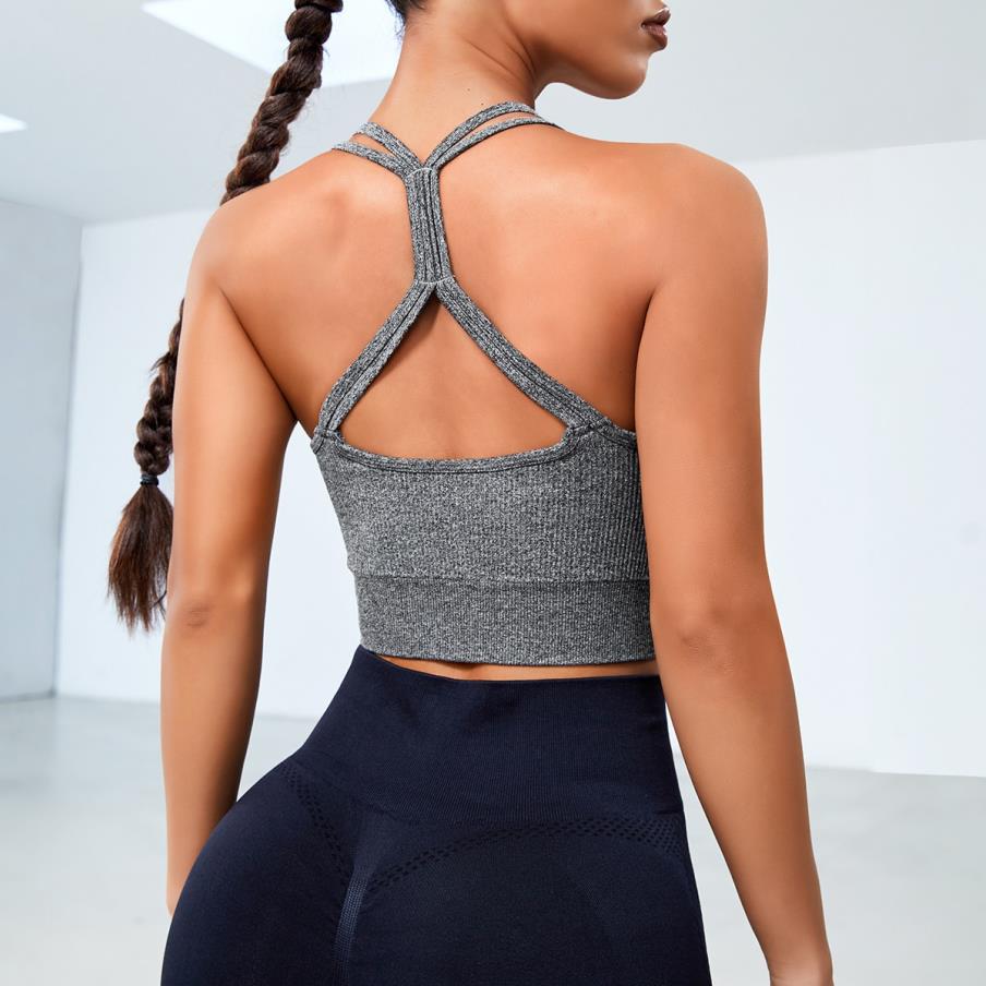 Sous-vêtements de sport Soutien-gorge de yoga élastique haute