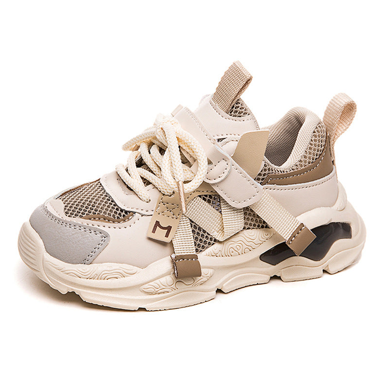 Sneakers à mailles creuses simples de mode pour garçons
