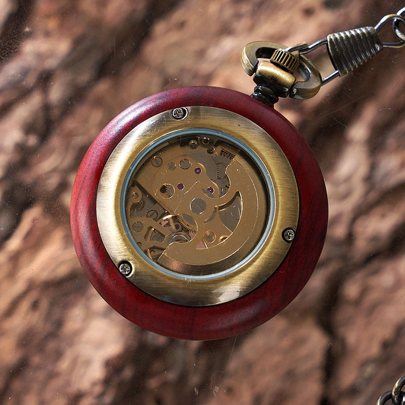 Petite montre de poche mécanique automatique Ahogany