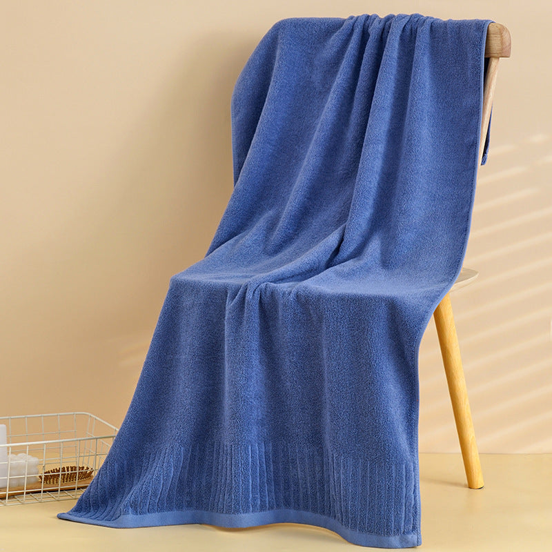 Serviette de bain en coton pur Épaisseur Plus-taille de ménage Hôtel Soft Absorbent Lint-free