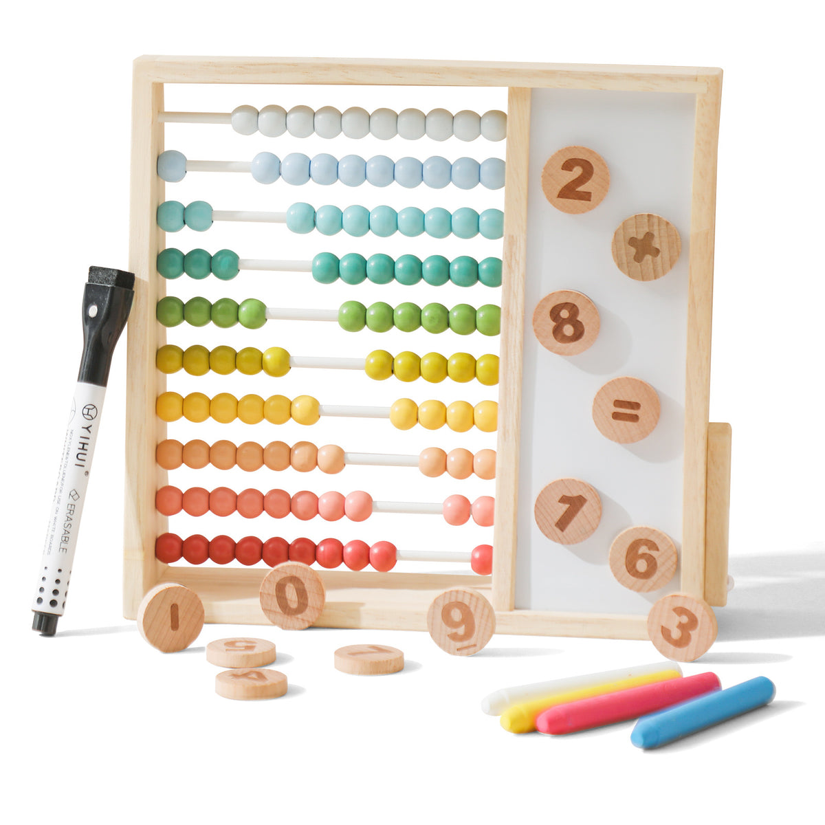 Wooden educational desktop toy set for babies