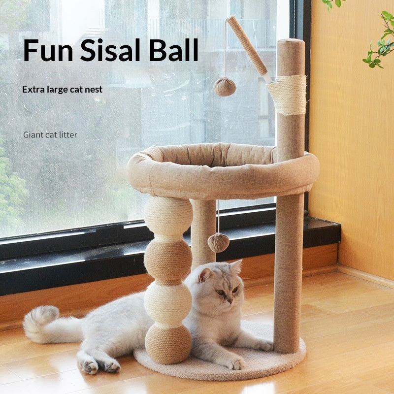Arbre de chat sisal tout-en-un qui n'enlève pas