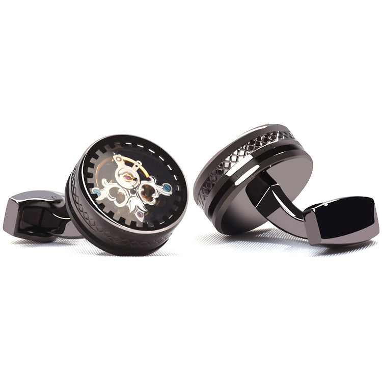 Tourbillon Cufflinks Léger Luxury Business Style français Shirt Punk Movement Cufflinks