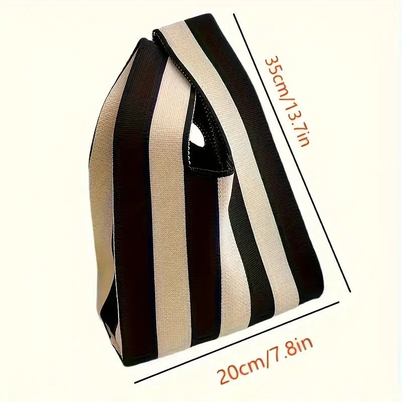 Un seul auto-remorque-- Sac à main en laine tricotée sac à main polyvalent sac à main casual B
