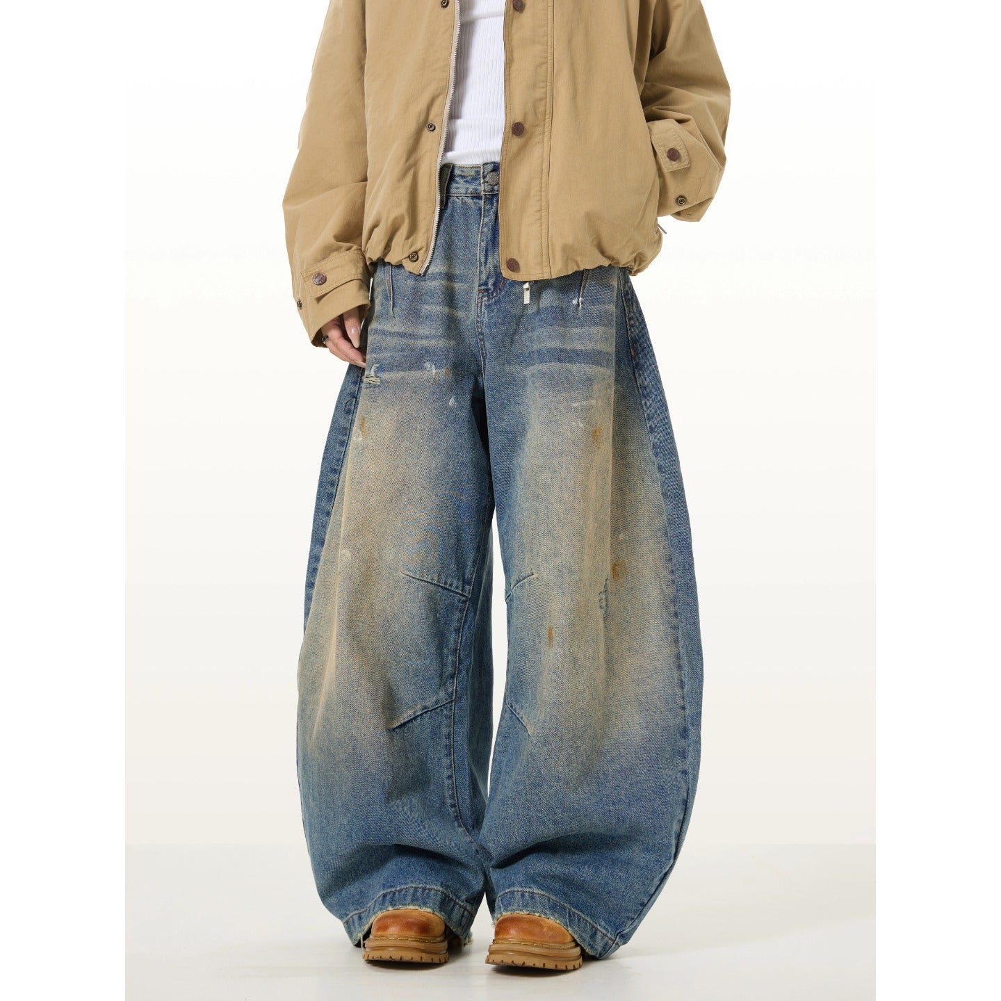 Rétro Détresse Scythe Jeans pour hommes