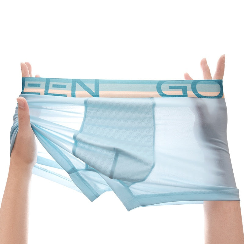 Hommes Cool confortable et respirant Ice-Silk Sous-vêtements pour l'été