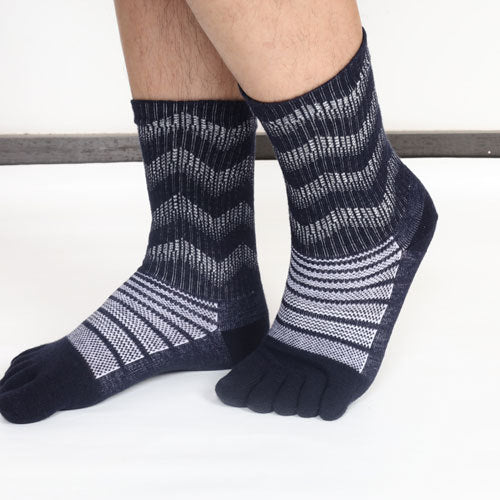 Chaussettes d'orteil de laine Automne et hiver épaissies